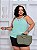 Blusa Alça Duna Jaque Verde Água Plus Size - Imagem 1