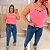 Blusa Alça Duna Jaque Rosa Plus Size - Imagem 2