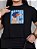 Cropped 3D Dog Listra Azul Plus Size - Imagem 3