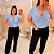 Cropped Pedra Dani Azul BB Plus Size - Imagem 2
