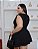Macaquinho Babado Nicole Preto Plus Size - Imagem 3