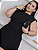 Macaquinho Babado Nicole Preto Plus Size - Imagem 2