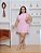 Macaquinho Babado Nicole Rosa Plus Size - Imagem 2