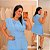 Macaquinho Babado Nicole Azul Plus Size - Imagem 1