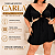 Macaquinho Carla Liso Laranja Plus Size - Imagem 4
