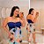 Macaquinho Multi Formas Roxo e Rosa Plus Size - Imagem 1