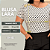 Blusa Manga Lara Preta Poá Plus Size - Imagem 4