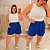 Short Linhão Lidia Azul Royal Plus Size - Imagem 2