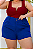 Short Linhão Lidia Azul Royal Plus Size - Imagem 1
