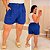 Short Linhão Lidia Azul Royal Plus Size - Imagem 1