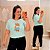 T shirt Ursa Listra Verde Plus Size - Imagem 1