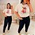 T shirt Ursa Listra Rosa Plus Size - Imagem 2
