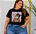 T shirt Ursa Cute Preta Plus Size - Imagem 1