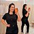 T shirt Bordada Preta Tomates Plus Size - Imagem 1