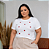 T shirt Bordada Branca Tomates Plus Size - Imagem 1