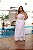 Vestido Multi Formas Branco Bordado Flor Plus Size - Imagem 1