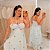 Vestido Multi Formas Branco Bordado Flor Plus Size - Imagem 1