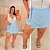 Short Saia Babi Azul Poá Plus Size - Imagem 2