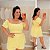 Conjunto Vip Manga Eliana Amarelo Plus Size - Imagem 1