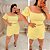 Conjunto Vip Manga Eliana Amarelo Plus Size - Imagem 2