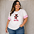 T shirt Urso Cute Listra Rosa Plus Size - Imagem 1