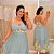 Vestido Letícia Azul Estampado Plus Size - Imagem 1