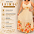 Vestido Letícia Bege Estampado Plus Size - Imagem 5