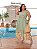 Vestido Letícia Verde Estampado Plus Size - Imagem 1