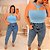 Blusa Aurora Azul Plus Size - Imagem 2