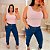Blusa Nula Laise Rebeca Rosa Plus Size - Imagem 2