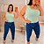 Blusa Nula Laise Rebeca Verde Plus Size - Imagem 2