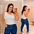 Blusa Nula Laise Rebeca Branca Plus Size - Imagem 1