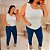 Blusa Nula Laise Rebeca Branca Plus Size - Imagem 2