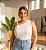 Blusa Nula Laise Rebeca Branca Plus Size - Imagem 1