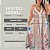 Vestido Lenço Adrieli Azul e Laranja Plus Size - Imagem 4