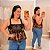 Blusa Alcinha Trop Preta Estampada Plus Size - Imagem 1