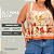 Blusa Alcinha Trop Preta Estampada Plus Size - Imagem 5