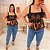 Blusa Alcinha Trop Preta Estampada Plus Size - Imagem 2