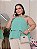 Blusa Alcinha Babado Zaya Verde Plus Size - Imagem 1