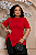 Blusa Vest Legging Botões Vermelha Plus Size - Imagem 3