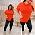 Blusa Vest Legging Botões Laranja Plus Size - Imagem 2