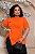 Blusa Vest Legging Botões Laranja Plus Size - Imagem 3