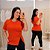 Blusa Vest Legging Botões Laranja Plus Size - Imagem 1