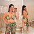 Biquíni com Calça Verde Estampado Plus Size - Imagem 1