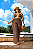 Biquíni com Calça Marrom Estampado Plus Size - Imagem 3