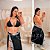 Biquíni com Saída Ondulado Preto e Branco Plus Size - Imagem 1