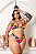 Biquíni com Saída Estampa Azul e Amarelo Plus Size - Imagem 4