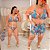 Biquíni com Short Azul Flor Laranja Plus Size - Imagem 2