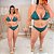 Biquíni Verde Estampado Plus Size - Imagem 2