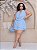 Macaquinho Gola Boba Lívia Azul Plus Size - Imagem 3